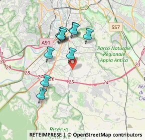 Mappa Quartiere XXXI Giuliano Dalmata, 00143 Roma RM, Italia (3.40091)
