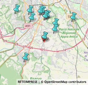 Mappa Quartiere XXXI Giuliano Dalmata, 00143 Roma RM, Italia (4.20571)