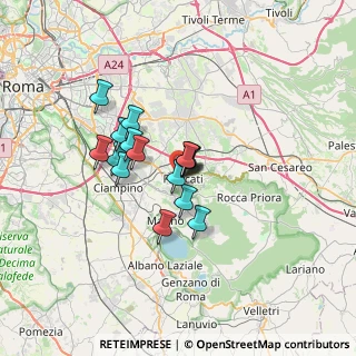 Mappa SP215, 00044 Frascati RM, Italia (4.85188)