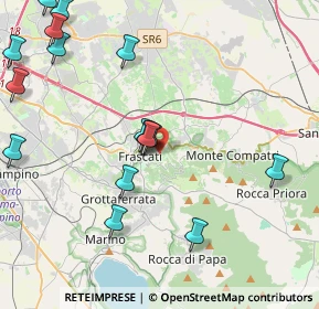 Mappa 00040 Frascati RM, Italia (5.56235)