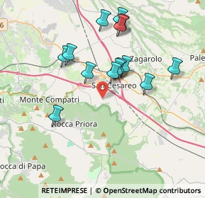 Mappa Via della Favetta, 00030 San Cesareo RM, Italia (3.71214)