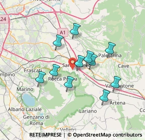 Mappa Via della Favetta, 00030 San Cesareo RM, Italia (6.33636)