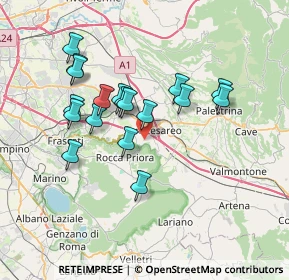 Mappa Via della Favetta, 00030 San Cesareo RM, Italia (6.80222)