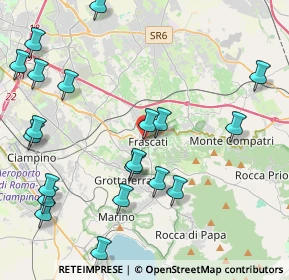 Mappa Via Seghetti, 00044 Frascati RM, Italia (5.3995)