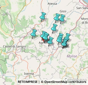 Mappa Via Gabriele Saulino, 86081 Agnone IS, Italia (10.56933)