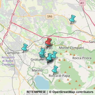 Mappa Via Villa Borghese, 00044 Frascati RM, Italia (3.07667)