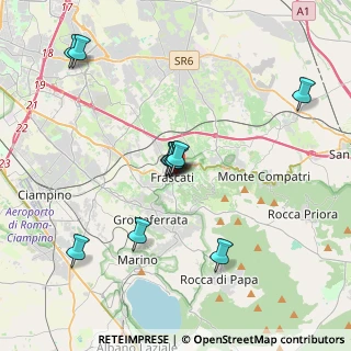 Mappa Via Villa Borghese, 00044 Frascati RM, Italia (3.78545)
