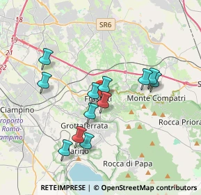 Mappa Via S. Filippo Neri, 00044 Frascati RM, Italia (3.5225)