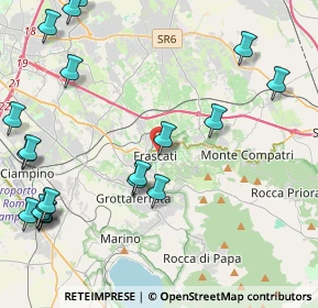 Mappa Via S. Filippo Neri, 00044 Frascati RM, Italia (6.029)
