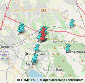 Mappa Via Angelo Celli, 00044 Frascati RM, Italia (2.81733)