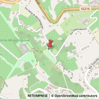 Mappa Via dell'Osservatorio, 15, 00040 Monte Porzio Catone, Roma (Lazio)
