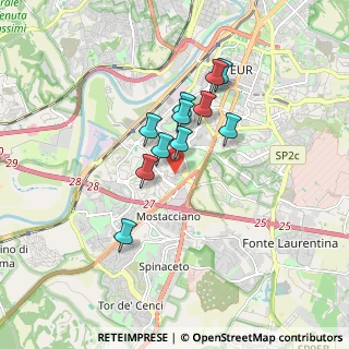 Mappa Via Achille Barilatti, 00144 Roma RM, Italia (1.38455)