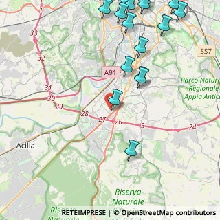 Mappa Via Achille Barilatti, 00144 Roma RM, Italia (6.14375)