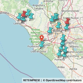 Mappa Complanare A91, 00054 Fiumicino RM, Italia (20.348)
