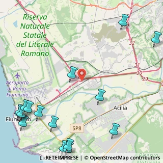 Mappa Complanare A91, 00054 Fiumicino RM, Italia (7.24438)