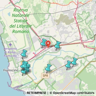Mappa Complanare A91, 00054 Fiumicino RM, Italia (5.24364)