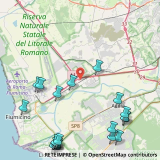 Mappa Complanare A91, 00054 Fiumicino RM, Italia (6.8355)