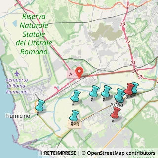 Mappa Complanare A91, 00054 Fiumicino RM, Italia (5.08417)