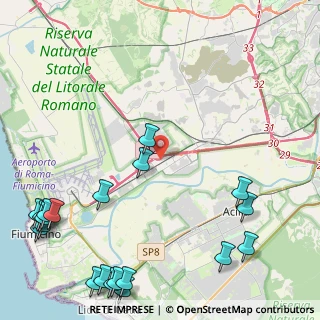 Mappa Complanare A91, 00054 Fiumicino RM, Italia (7.031)