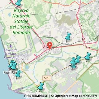 Mappa Complanare A91, 00054 Fiumicino RM, Italia (7.12083)