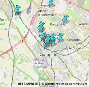 Mappa Via Pietro Mascagni, 00043 Ciampino RM, Italia (1.49231)