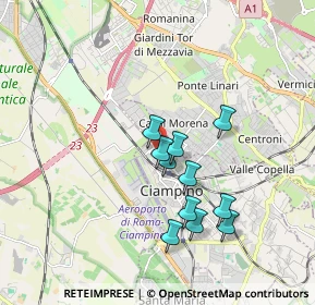 Mappa Via Pietro Mascagni, 00043 Ciampino RM, Italia (1.59909)