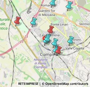 Mappa Via Pietro Mascagni, 00043 Ciampino RM, Italia (1.72818)