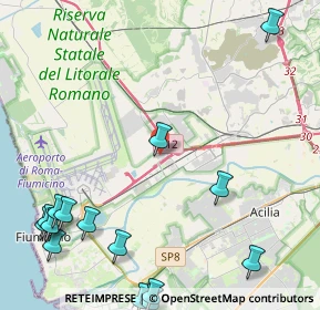 Mappa Market Central Da Vinci, 00054 Piana del Sole RM, Italia (6.724)