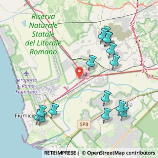 Mappa Parco da vinci Via Giulio Natta, 00054 Piana del Sole RM, Italia (5.25733)
