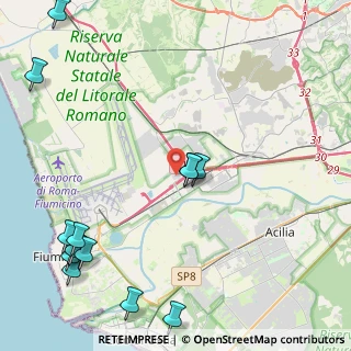 Mappa Parco da vinci Via Giulio Natta, 00054 Piana del Sole RM, Italia (6.34929)