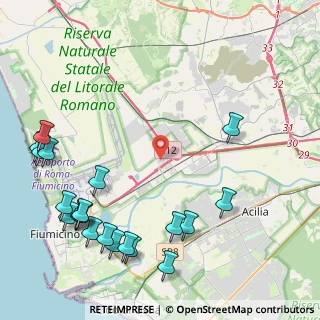 Mappa Parco da vinci Via Giulio Natta, 00054 Piana del Sole RM, Italia (6.081)