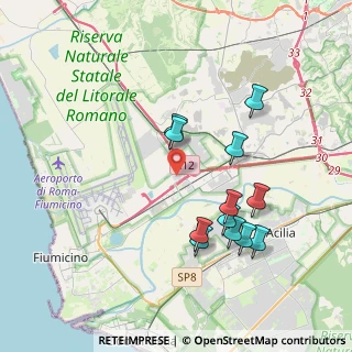 Mappa Parco da vinci Via Giulio Natta, 00054 Piana del Sole RM, Italia (3.89417)