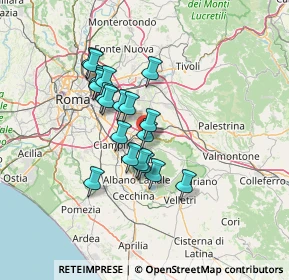 Mappa Via Marcantonio Colonna, 00040 Frascati RM, Italia (11.348)