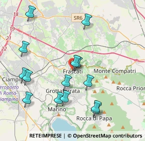 Mappa Via Marcantonio Colonna, 00040 Frascati RM, Italia (4.48857)