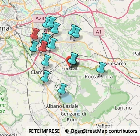 Mappa Via Marcantonio Colonna, 00040 Frascati RM, Italia (6.625)