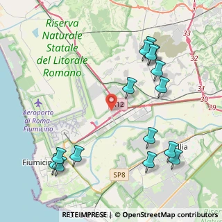 Mappa Via Geminiano Montanari Parco Commerciale Da Vinci, 00054 Fiumicino RM, Italia (5.28333)