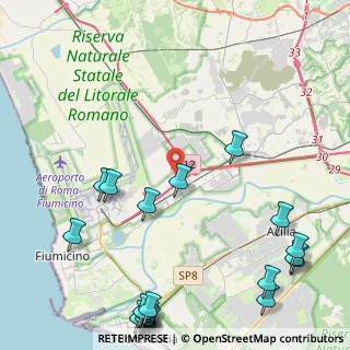 Mappa Via Geminiano Montanari Parco Commerciale Da Vinci, 00054 Fiumicino RM, Italia (6.797)
