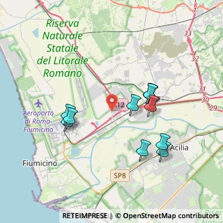 Mappa Via Geminiano Montanari Parco Commerciale Da Vinci, 00054 Fiumicino RM, Italia (3.75727)