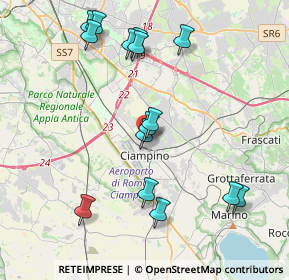 Mappa Via Franchi Ovidio, 00043 Ciampino RM, Italia (4.45667)