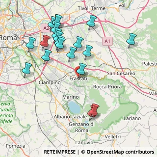 Mappa Via Gioberti, 00044 Frascati RM, Italia (9.4305)
