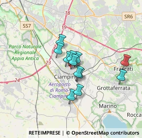 Mappa Via Giosuè Carducci, 00043 Ciampino RM, Italia (2.43583)