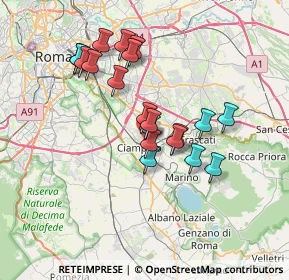 Mappa Via Giosuè Carducci, 00043 Ciampino RM, Italia (6.4555)