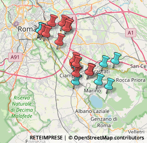 Mappa Via Giosuè Carducci, 00043 Ciampino RM, Italia (6.4545)