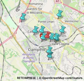 Mappa Via Giosuè Carducci, 00043 Ciampino RM, Italia (1.35917)