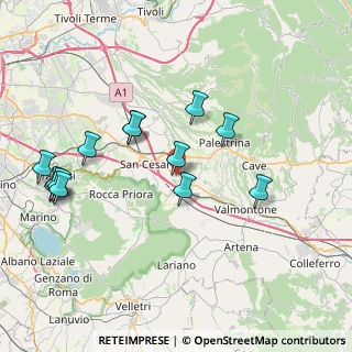 Mappa Via Colle la Torre, 00030 San Cesareo RM, Italia (8.57923)