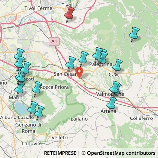 Mappa Via Colle la Torre, 00036 Zagarolo RM, Italia (10.5535)