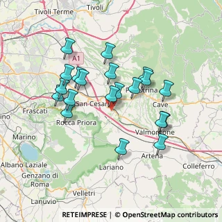 Mappa Via Colle la Torre, 00030 San Cesareo RM, Italia (7.056)