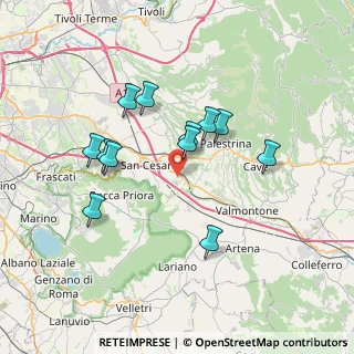 Mappa Via Colle la Torre, 00030 San Cesareo RM, Italia (6.8075)