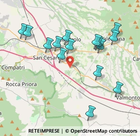 Mappa Via Colle la Torre, 00030 San Cesareo RM, Italia (4.23133)