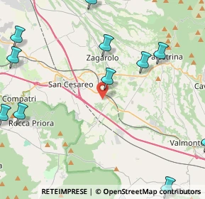 Mappa Via Colle la Torre, 00030 San Cesareo RM, Italia (6.41636)